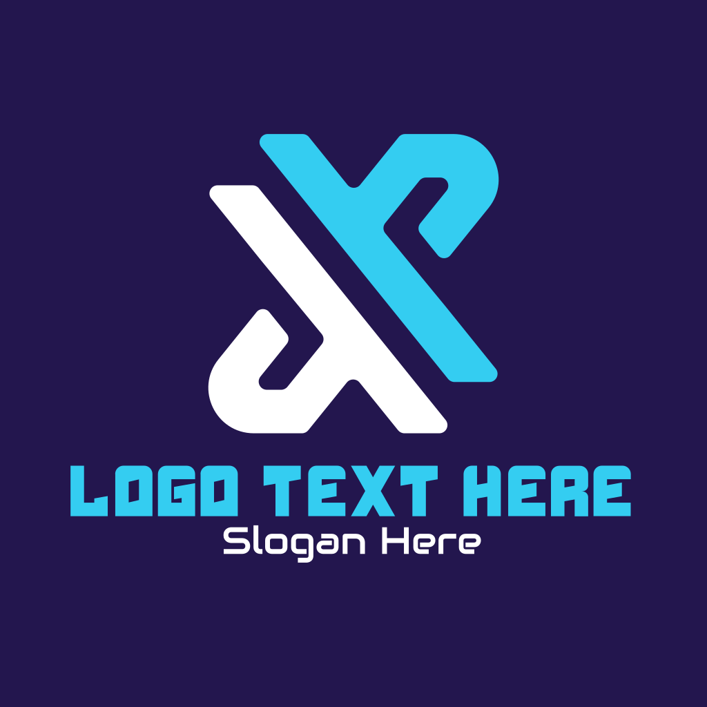 Futuristic Tech Letter X Logo BrandCrowd Logo Maker