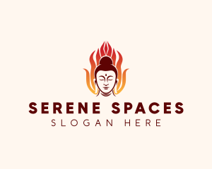 Serene - Buddha Spa Wellness logo design