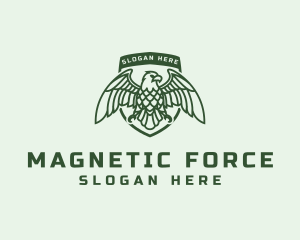 Military Eagle Shield logo design