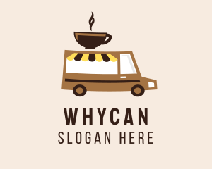 Food And Drink - Coffee Cart Delivery Truck logo design