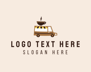 Coffee Cup - Coffee Cart Delivery Truck logo design