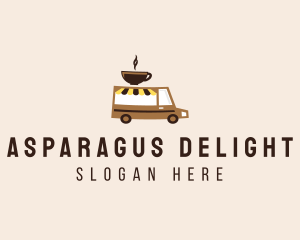 Coffee Cart Delivery Truck logo design