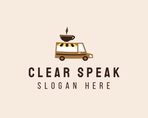 Coffee Cart Delivery Truck logo design