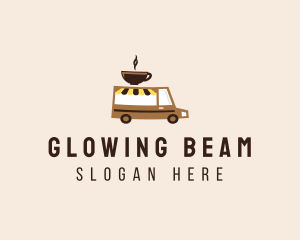 Coffee Cart Delivery Truck logo design