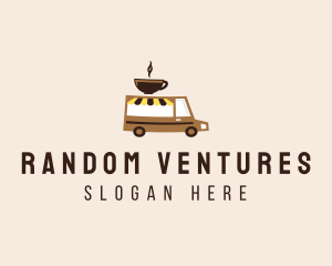 Coffee Cart Delivery Truck logo design