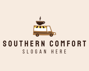 Coffee Cart Delivery Truck logo design