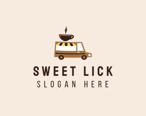 Coffee Cart Delivery Truck logo design