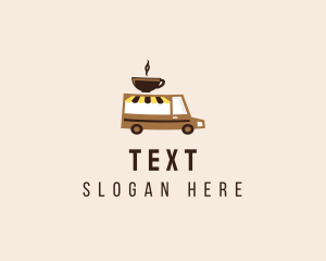 Coffee Cart Delivery Truck logo design