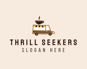 Coffee Cart Delivery Truck logo design