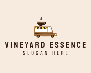 Coffee Cart Delivery Truck logo design