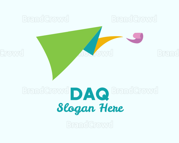 Colorful Flying Kite Logo