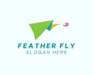 Colorful Flying Kite logo design