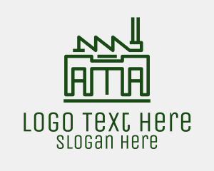 Production - Minimalist Factory Building logo design