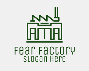 Minimalist Factory Building logo design