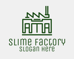 Minimalist Factory Building logo design