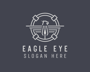 Industrial Eagle Bird logo design