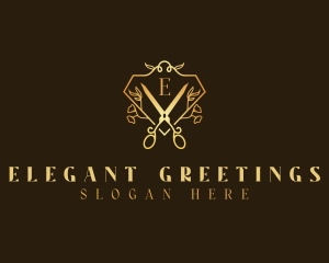 Luxury Brand Scissors logo design