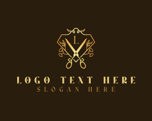 Elegant - Luxury Brand Scissors logo design