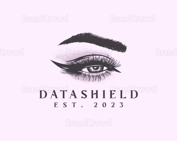 Cosmetic Eye Lashes Eyebrow Logo