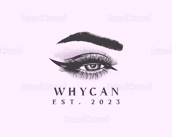 Cosmetic Eye Lashes Eyebrow Logo