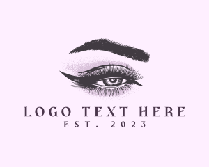 Stylist - Cosmetic Eye Lashes Eyebrow logo design