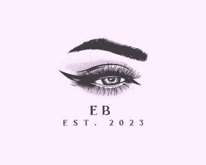 Fashion - Cosmetic Eye Lashes Eyebrow logo design