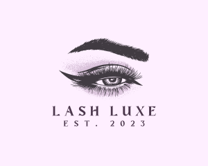 Cosmetic Eye Lashes Eyebrow logo design