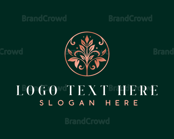 Stylish Floral Beauty Logo