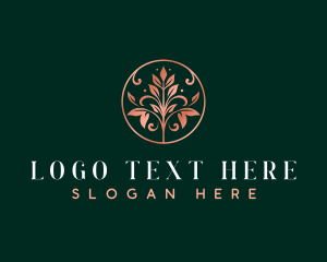 Vineyard - Stylish Floral Beauty logo design