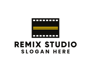 Road Filmstrip Cinema logo design