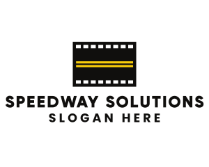 Road - Road Filmstrip Cinema logo design