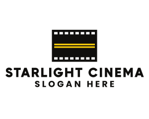 Cinema - Road Filmstrip Cinema logo design