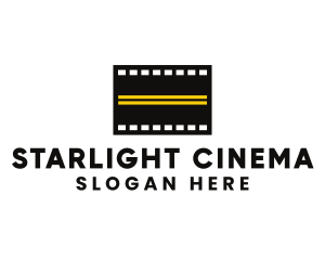 Road Filmstrip Cinema logo design