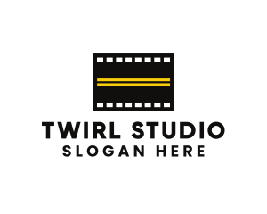 Road Filmstrip Cinema logo design