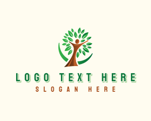 Eco - Natural Human Wellness logo design