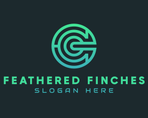 Fintech Company Letter C logo design