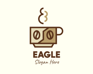 Brewed Coffee Cup Logo