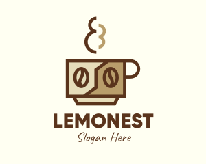 Brewed Coffee Cup Logo