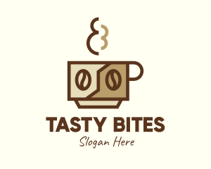 Brewed Coffee Cup Logo