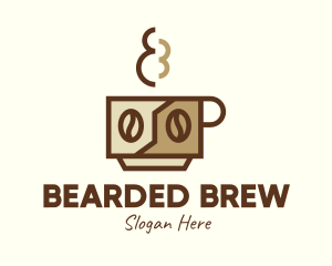 Brewed Coffee Cup logo design