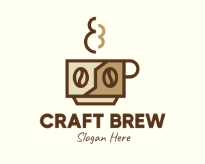 Brewed Coffee Cup logo design