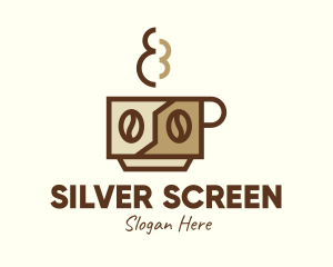 Fuel Gauge - Brewed Coffee Cup logo design