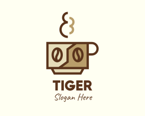 Latter - Brewed Coffee Cup logo design