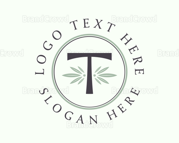 Leaf Spa Letter T Logo