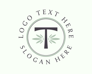 Leaf Spa Letter T Logo