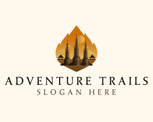 Thai Temple Landmark logo design