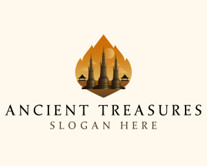 Thai Temple Landmark logo design