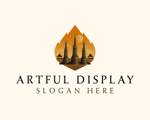 Thai Temple Landmark logo design