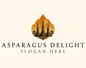 Thai Temple Landmark logo design