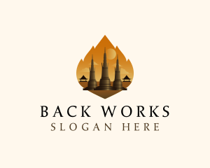 Thai Temple Landmark logo design